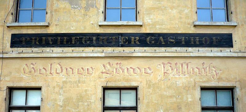 Dresden-Pillnitz, Lohmener Straße, 2.5.2009.JPG - Privilegirter Gasthof - Goldener Löwe Pillnitz